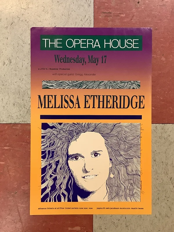 Melissa Etheridge at The Opera House - 1989 (Poster)