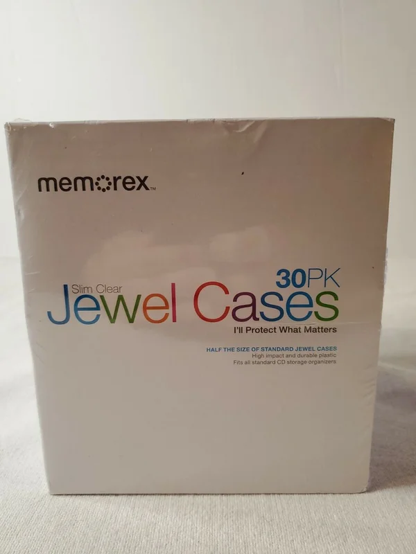 Memorex Slim Jewel Cases - 30 Pack