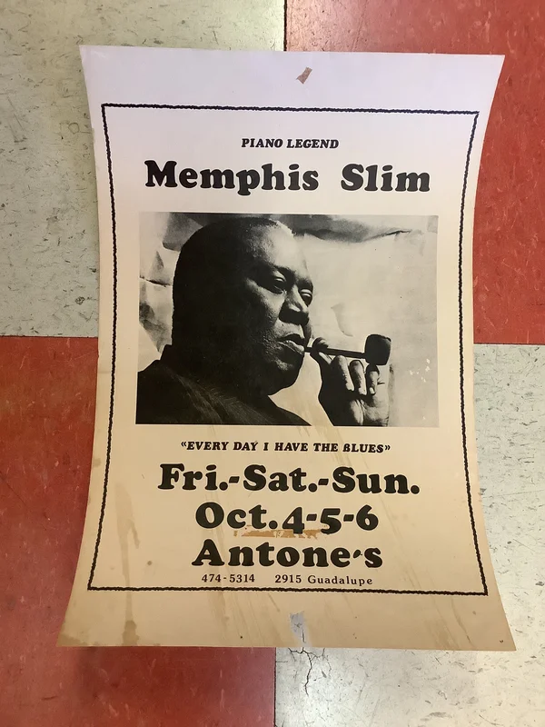 Memphis Slim at Antone's (Poster)