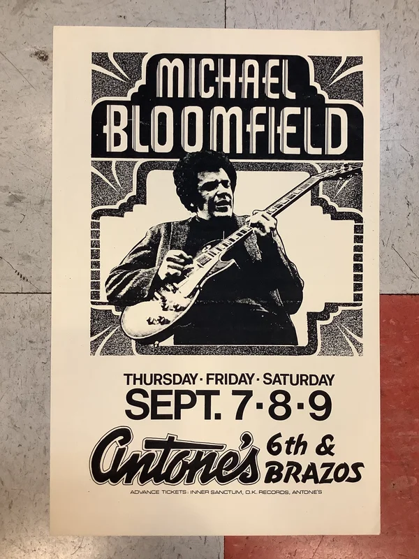 Michael Bloomfield at Antone's Nightclub - 1978 (Poster)