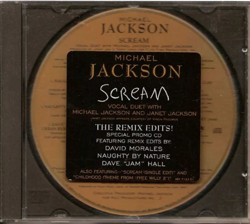 Michael Jackson Vocal Duet With Janet Jackson - Scream (The Remix Edits) (CD)