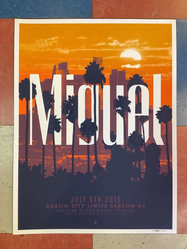 Miguel at Austin City Limits - 2018 (Poster)