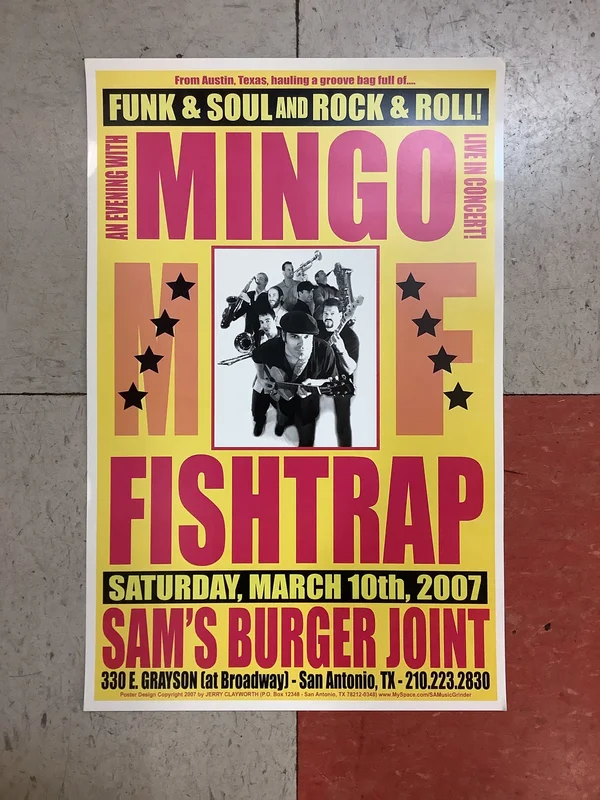 Mingo Fishtrap at Sam's Burger Joint - 2007 (Poster)