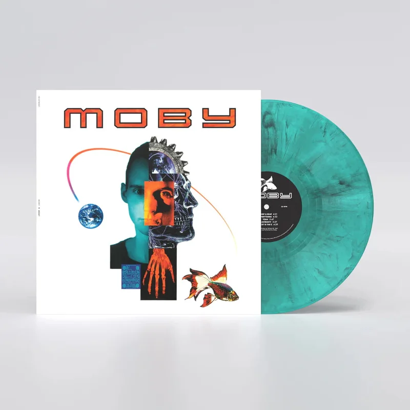 Moby (Black and White Marble on Blue Vinyl)