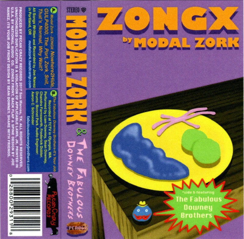 Modal Zork, The Fabulous Downey Brothers - ZONGX / It's Your Job (Cassette)