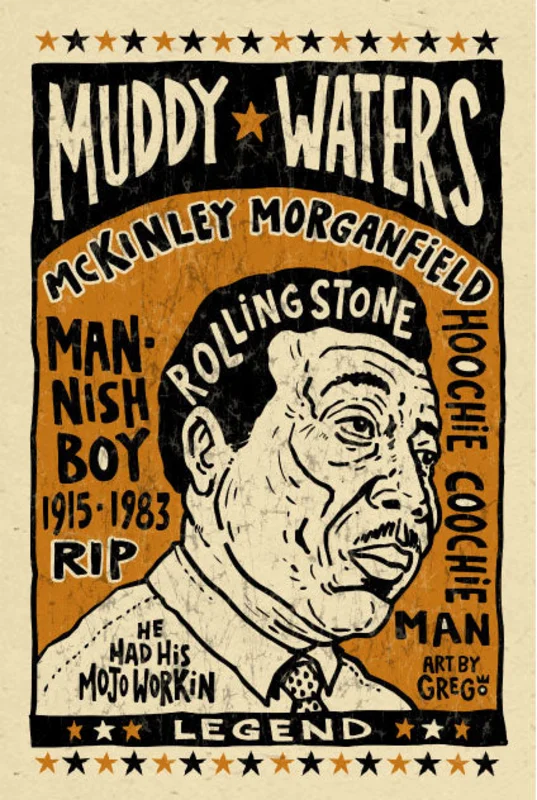 Muddy Waters - Mojohand Poster