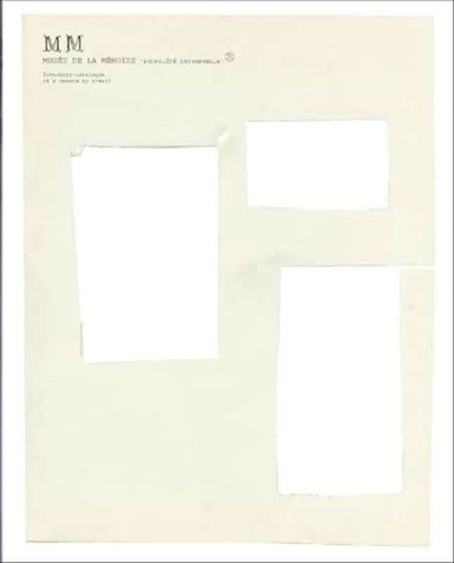 Musee de la Memoire PROPRIETE UNIVERSELLE : Joelle Tuerlinckx