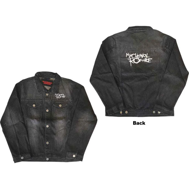 My Chemical Romance Unisex Denim Jacket: Logo Back Print