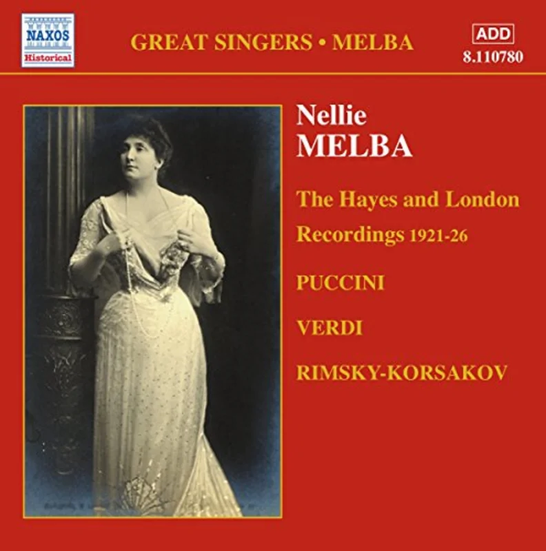 Nellie M - Nellie Melba - The Hayes and London Recordings (1921-26) [CD]