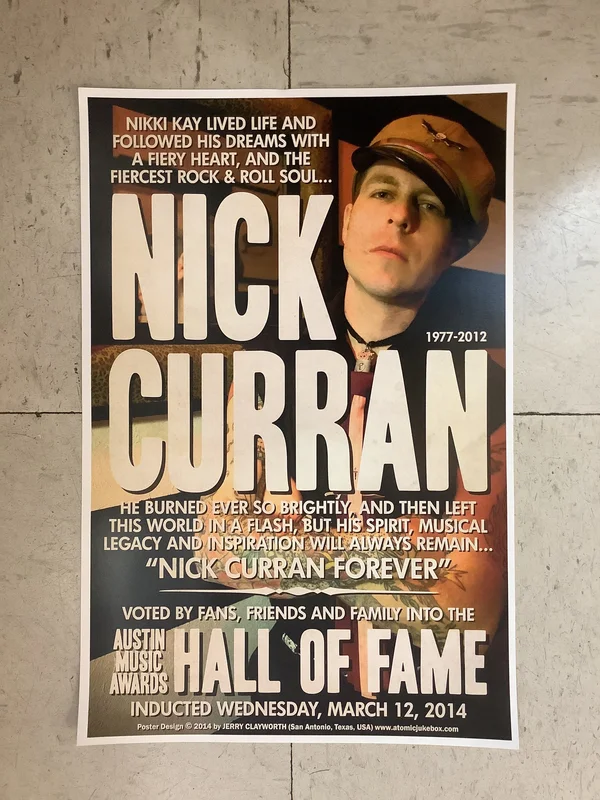 Nick Curran Austin Music Awards Hall of Fame - 2014 (Poster)