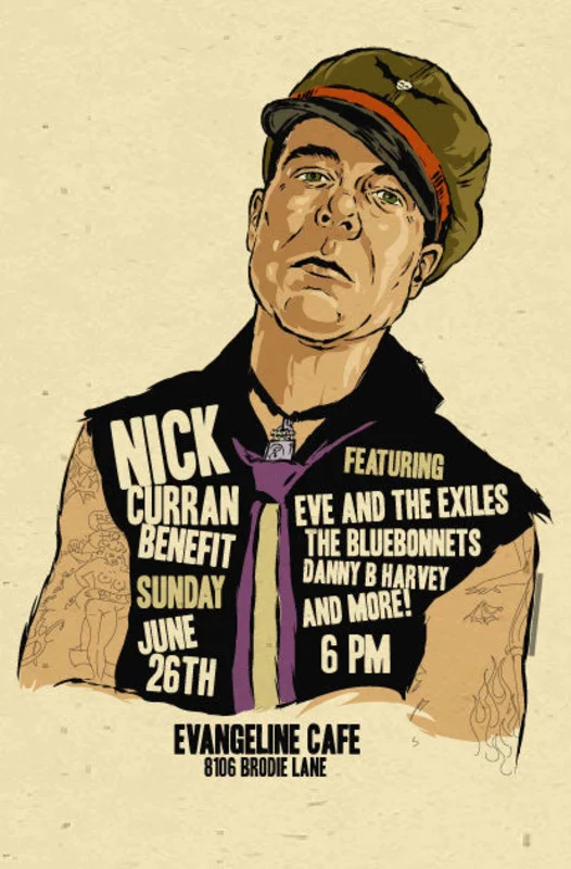 Nick Curran - Mojohand Poster