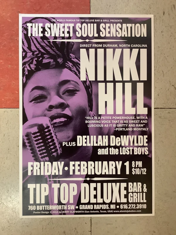 Nikki Hill at Tip Top Deluxe Bar & Grill - 2013 (Poster)