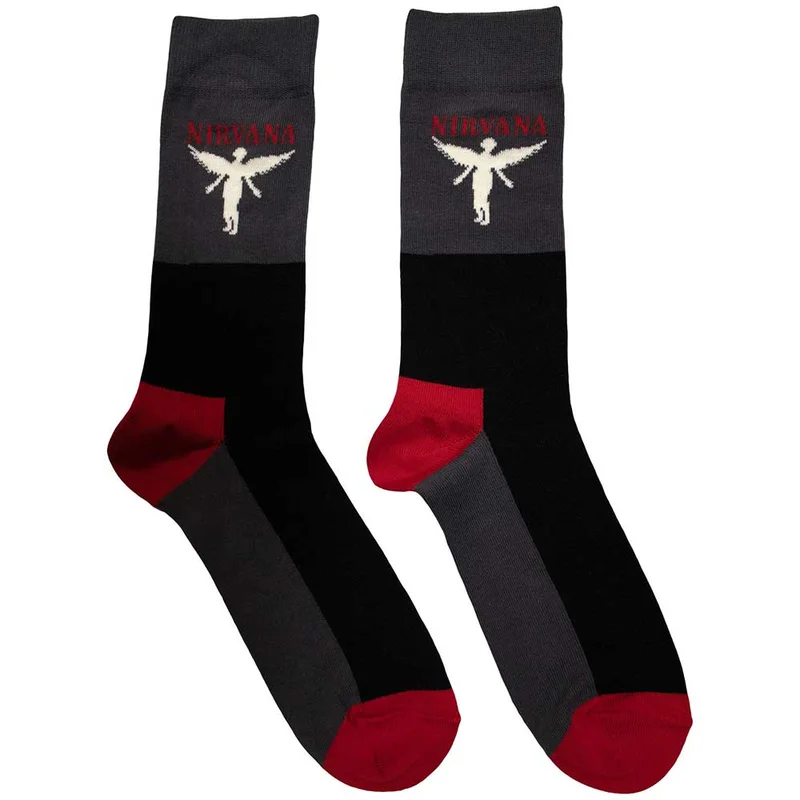 Nirvana Unisex Ankle Socks: In Utero Charcoal Grey