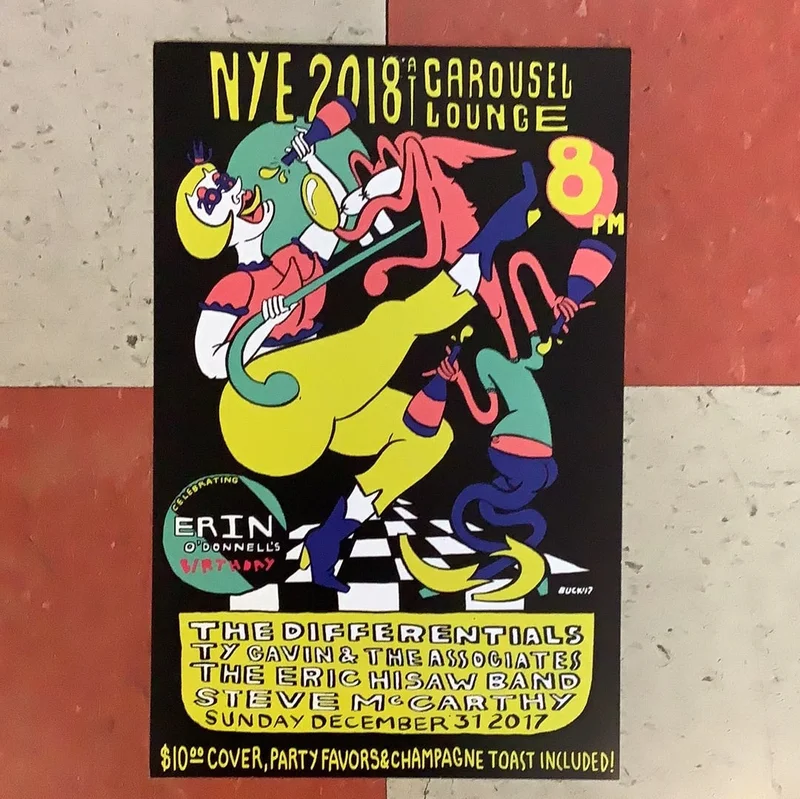 NYE at Carousel Lounge - 2018 (Poster)