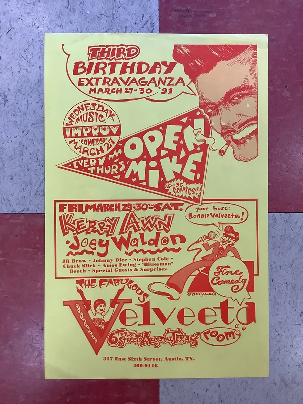 Open Mike at The Velveeta Room - 1991 (Poster)