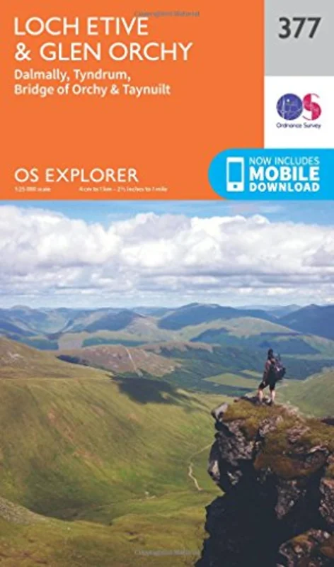 OS Explorer Map 377 Loch Etive and Glen Orchy OS Explorer Paper Map