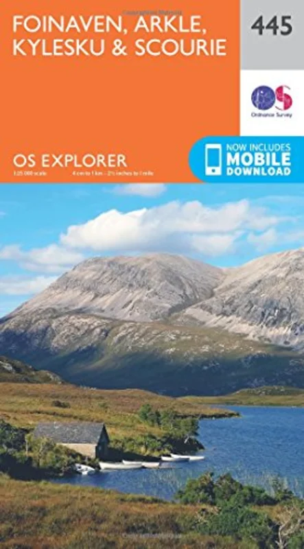 OS Explorer Map (445) Foinaven, Arkle, Kylesku and Scourie (OS Explorer Paper Map)