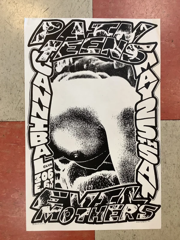 Pain Teens and Evil Mothers at Cannibal Club - 1991 (Poster)