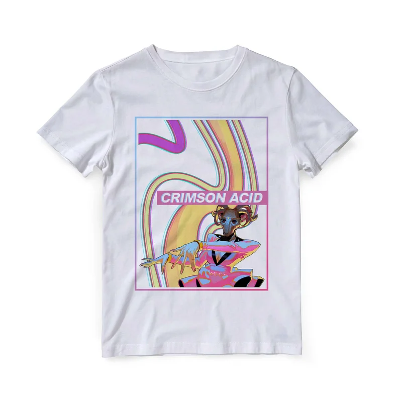 Paradise Killer  T-Shirt  Crimson Acid [White]