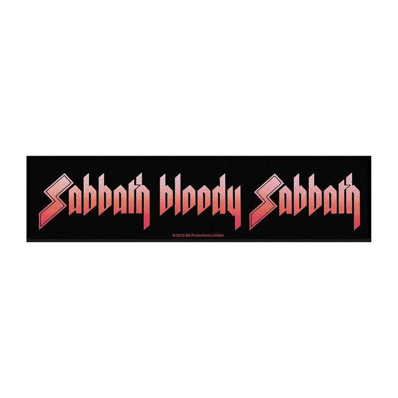 Patches: Black Sabath Super Strip Patch-Sabbath Bloody Sabbath (officially licensed)