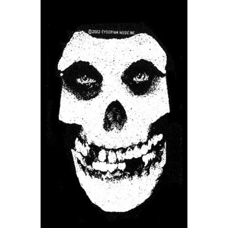 Patches: Misfits Standard Patch: White Skull (officially licensed)