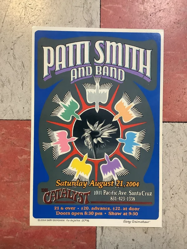 Patti Smith at The Catalyst - 2004 (Postcard)