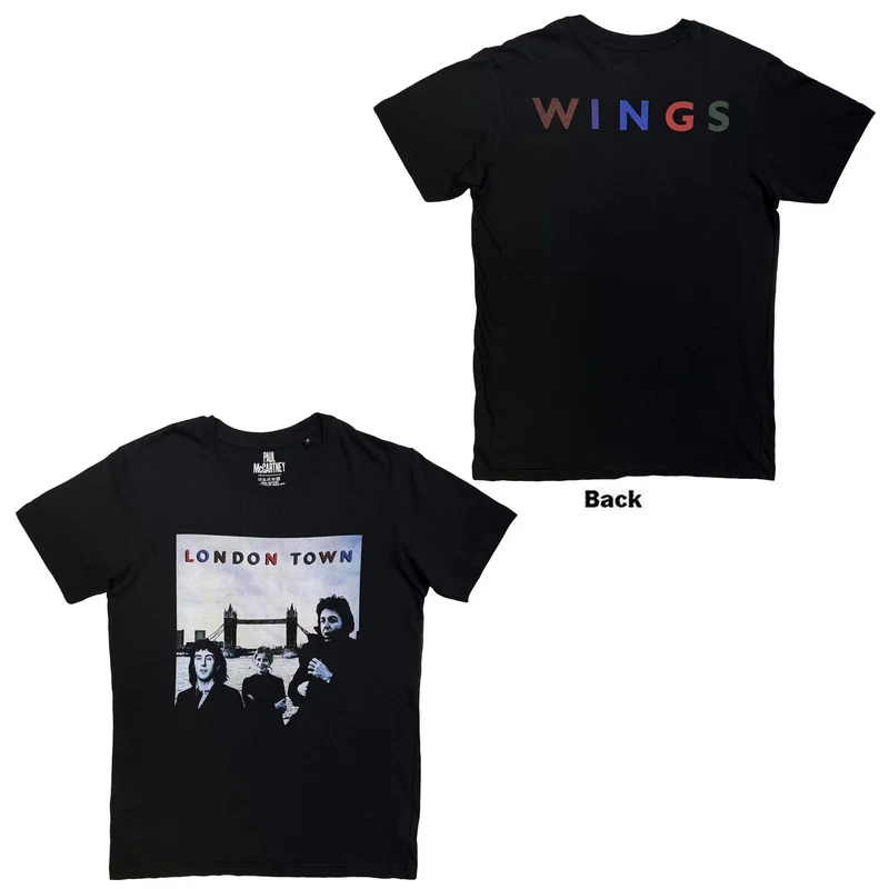 Paul McCartney Unisex T-Shirt: London Town Black