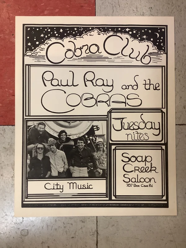 Paul Ray and The Cobras at Soap Creek Saloon (Poster)