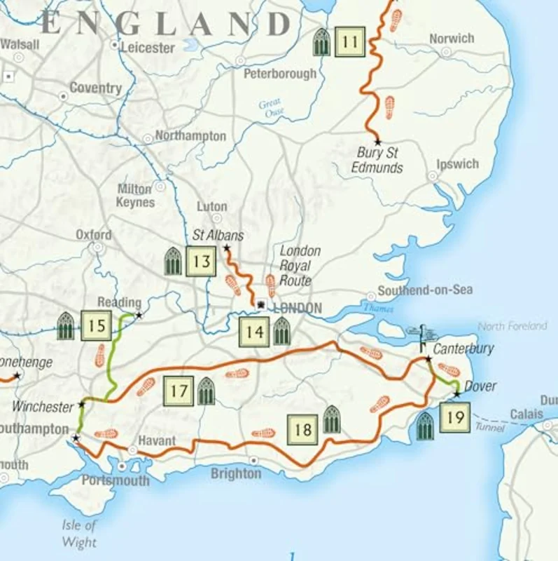 Philips Pilgrimage Map of Britain and Ireland : Spiritual Journeys and Walking in Nature