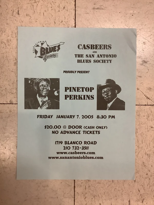 Pinetop Perkins at Casbeers - 2005 (Poster)