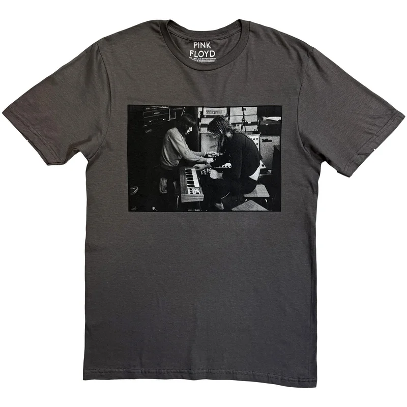 Pink Floyd Unisex T-Shirt: Studio Photo Charcoal Grey