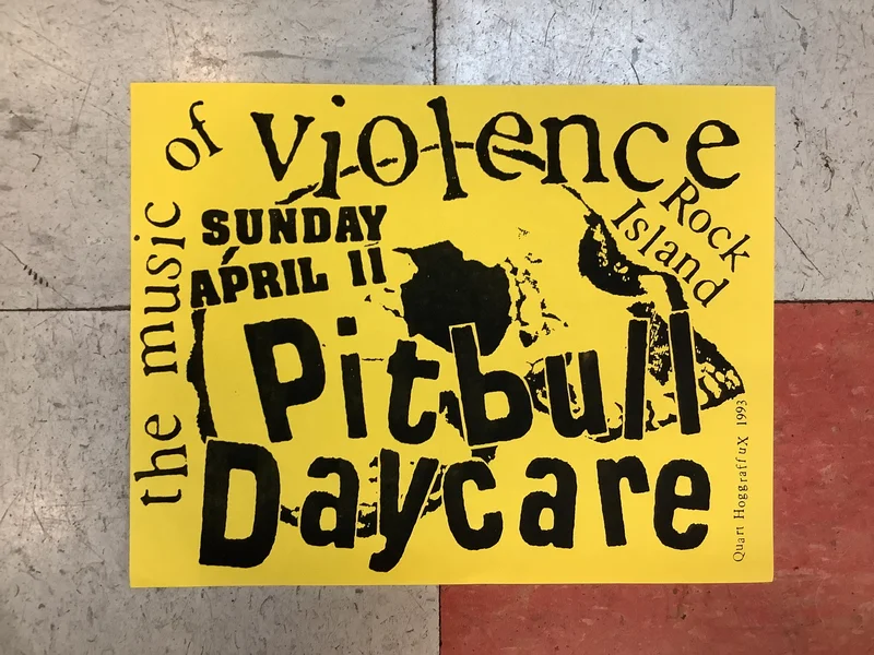 Pitbull Daycare at Rock Island - 1993 (Poster)