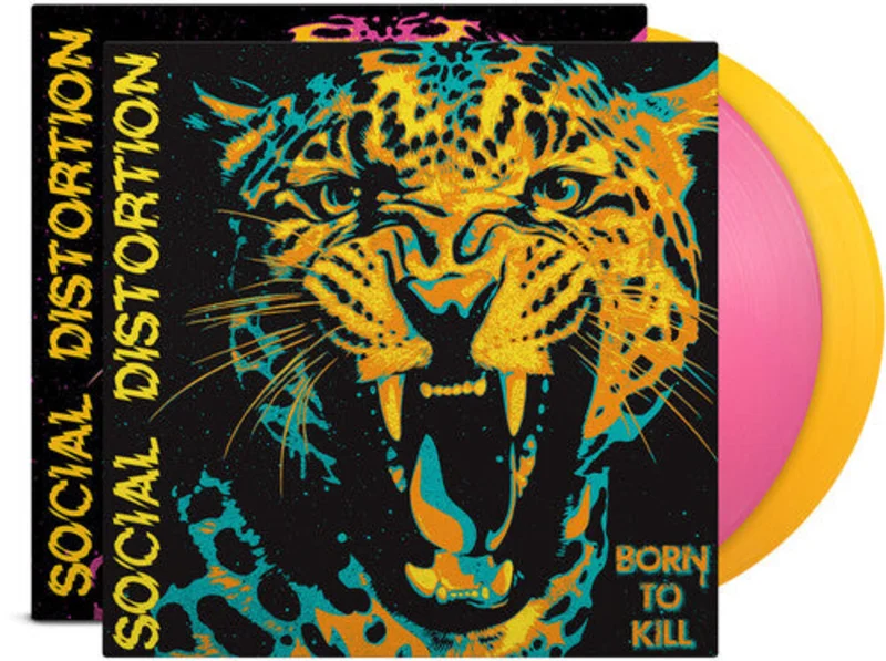 (PRE-ORDER) Social Distortion-Born To Kill (INEX) (Pink & Yellow Vinyl) (2XLP)