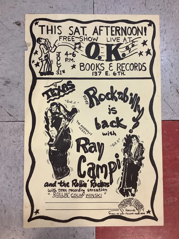 Ray Campi at O.K. Books & Records (Poster)