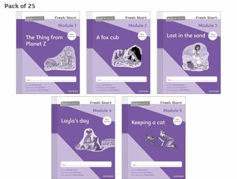 Read Write Inc. Fresh Start: 2024 Modules 1-5 - Pack of 25