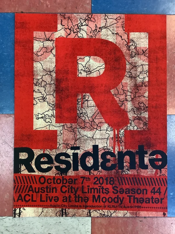 Residente at Austin City Limits - 2018 (Poster)