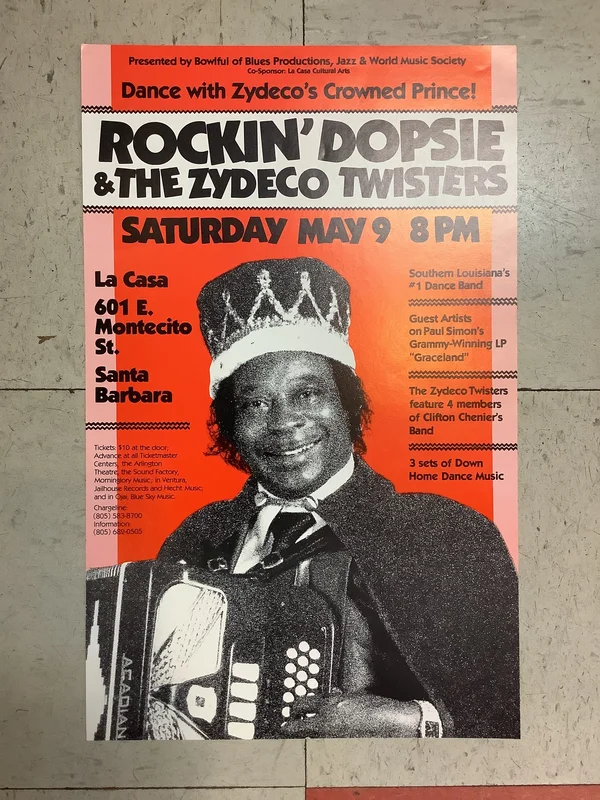 Rockin' Dopsie & The Zydeco Twisters at La Casa (Poster)