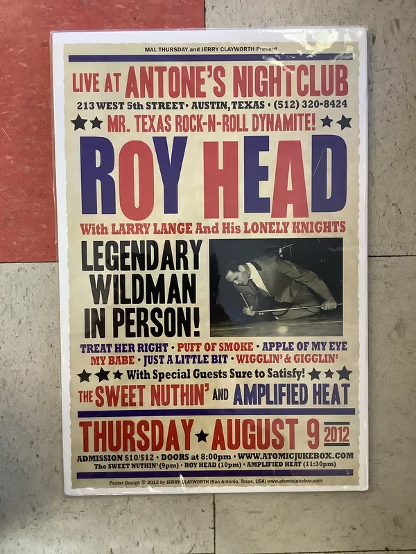 Roy Head at Antone's Nightclub - 2012 (Poster)