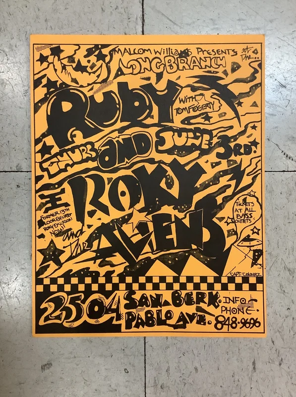 Ruby with Tom Fogerty and Roky and The Aliens - 1976 (Poster)