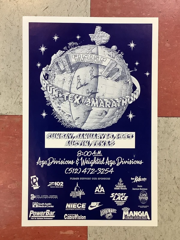 Run Tex 1/2 Marathon - 1993 (Poster)