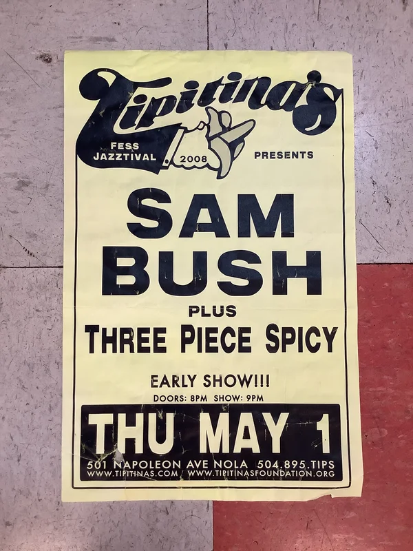 Sam Bush at Tipitina's - 2008 (Poster)