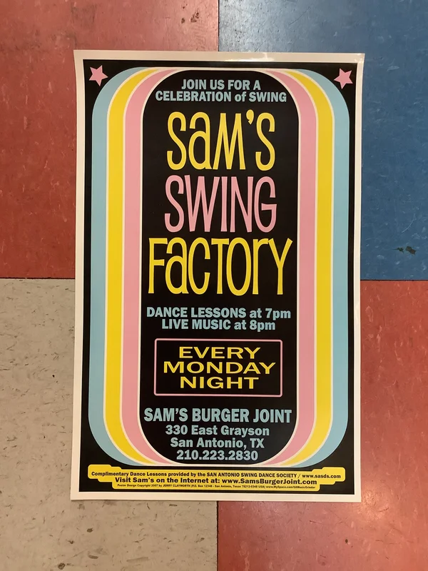 Sam's Swing Factory at Sam's Burger Joint - 2007 (Poster)