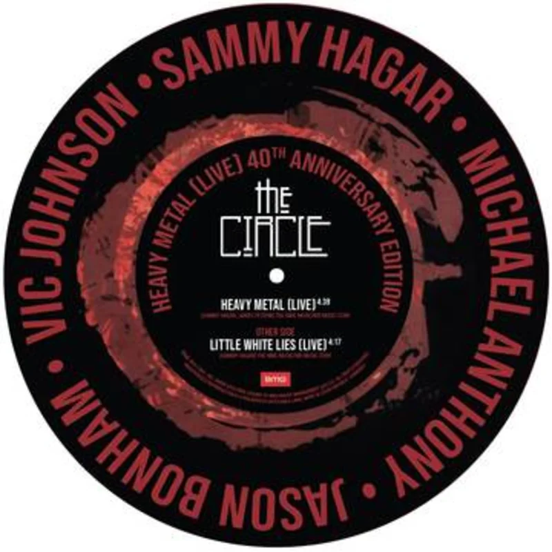 Sammy Hagar & The Circle - Heavy Metal b/w Little White Lies 12