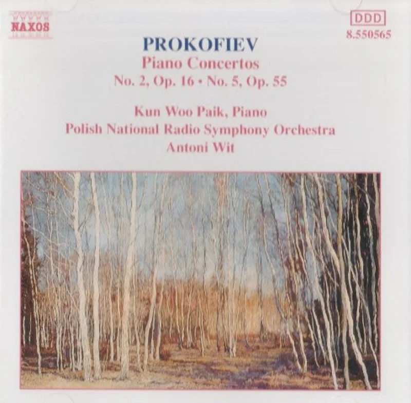 Sergei Prokofiev, Kun Woo Paik, Wielka Orkiestra Symfoniczna Polskiego Radia I Telewizji, Antoni Wit - Piano Concertos No.2, Op.16 - No.5, Op.55 (CD)