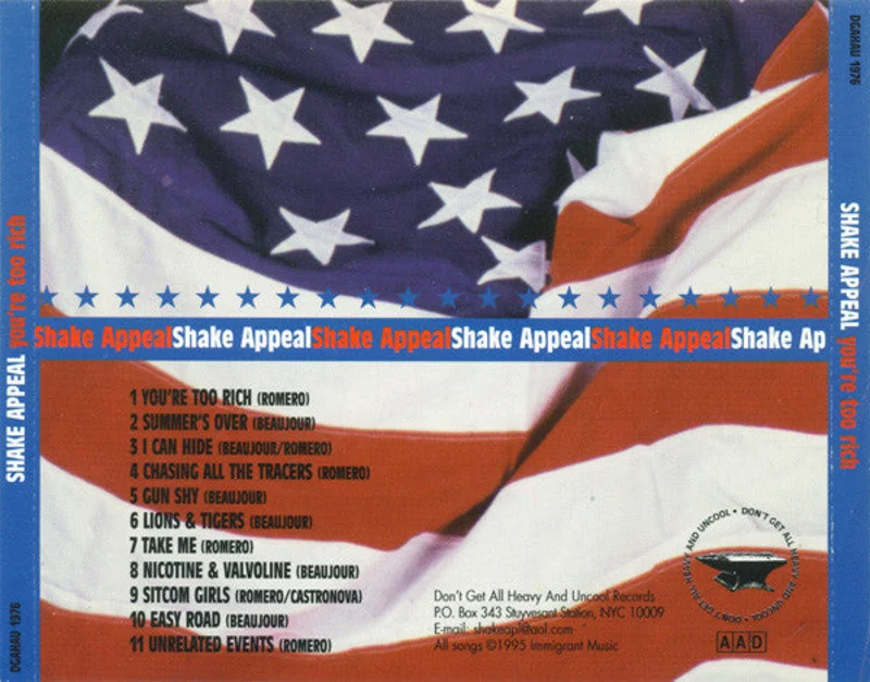 Shake Appeal - You're Too Rich (CD)