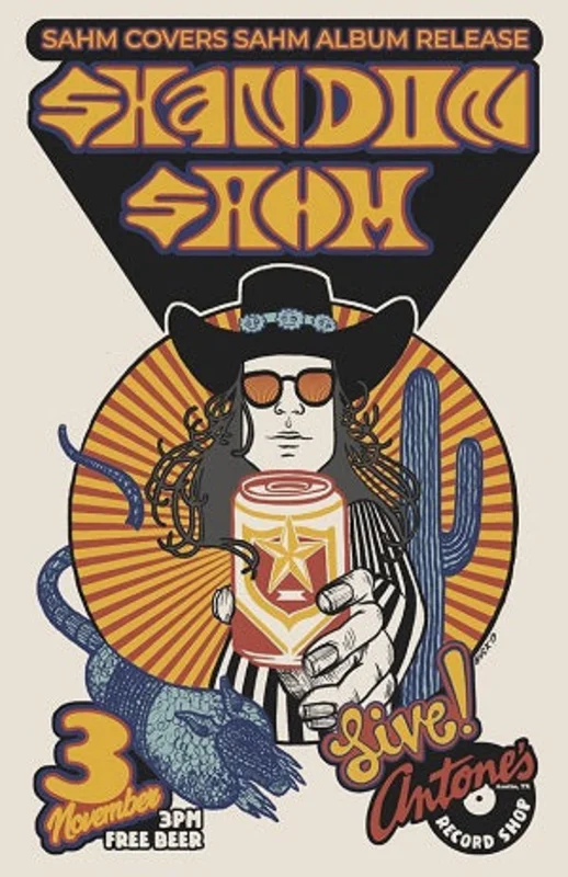 Shandon Sahm - Event Poster By Billie Buck