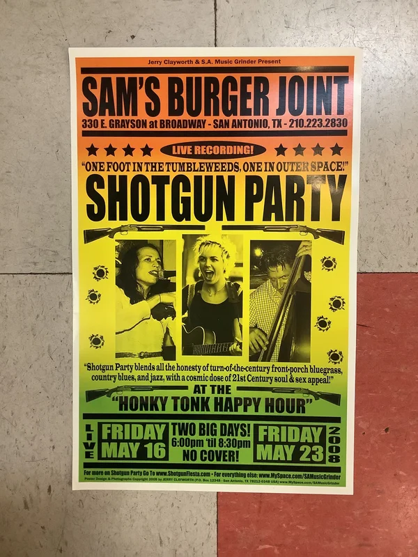 Shotgun Party at Sam's Burger Joint - 2008 (Poster)