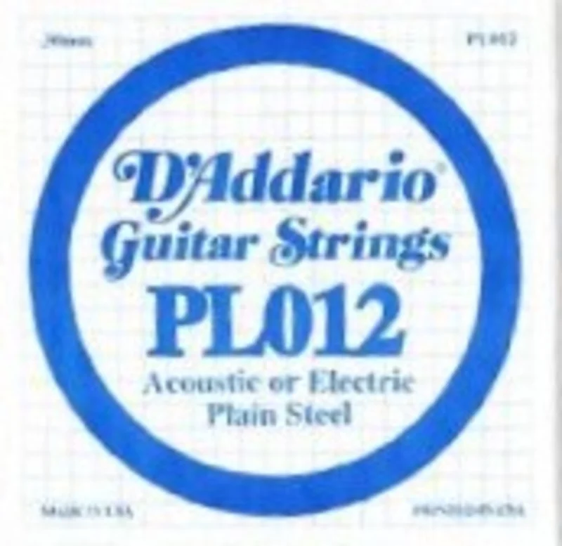 Single Guitar String - D'addario Pl012