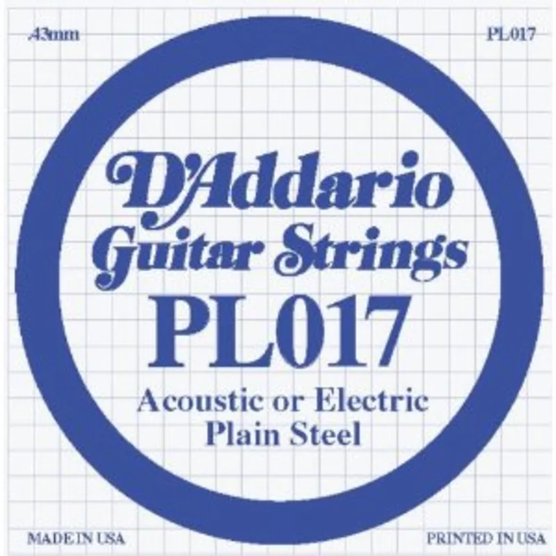 Single Guitar String - D'addario Pl017