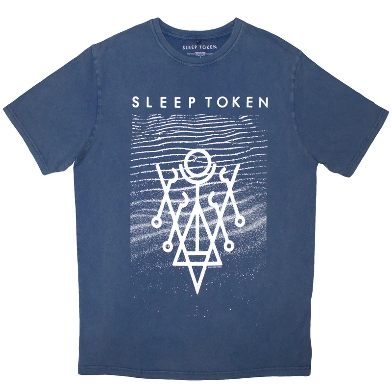 Sleep Token Unisex Stone Wash T-Shirt: Give Denim Blue